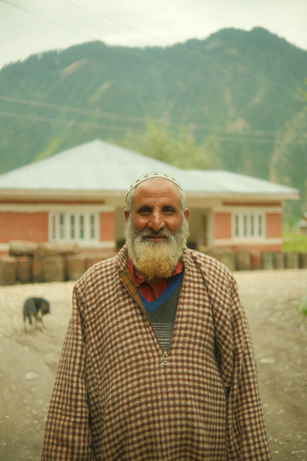 Portrait of a smiling man with short beard